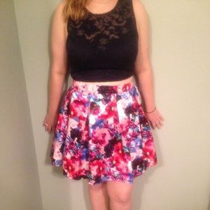 Blue and Floral Teeze Me Two-Piece